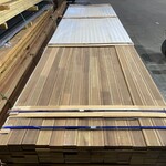 Ca. 80x Guyana Teak Vlonderplanken Gevingerlast, 27x70mm, lengte 400cm